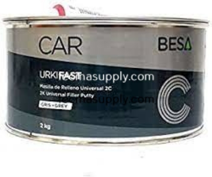 Mostrar detalles de Masilla de poliester Besa Urkifast  Gris Claro 2Kg Imagen de Masilla de poliester Besa Urkifast  Gris Claro 2Kg